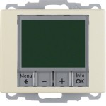 Berker 20440002 Temperaturregler Schließer mit Zentralstück zeitgesteuert Arsys cremeweiß glänzend 