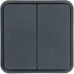 Berker 30553545 Wippe 2f f. W.1 Taster-BA,grau 