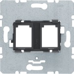 Berker 454202 Tragpl. m An 2fach f 3M Modular Jacks 