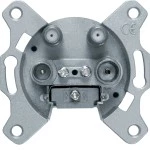 Berker 459410 Antennen-Steckdose 4Loch 2SAT,TV,FM Ezd 