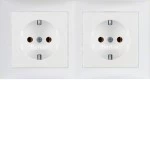 Berker 47209909 Steckdosen-Kom SCHUKO 2f m Ra S.1 pw mat 