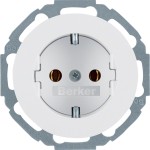 Berker 47452089 SCHUKO Unterputz Steckdose 1-fach Serie R.Classic polarweiß, glänzend 