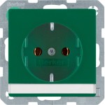 Berker 47506003 Steckdose SCHUKO m BF Q.x grün samt 