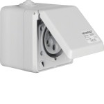 Berker 558001 CEE Steckd. AP 5Pol 16A mit Klappdeckel 