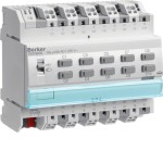 Berker 75319002 Schalt-/Jalousieaktor 10-/5-fach REG 16A KNX lichtgrau 