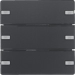Berker 80143326 KNX Tastsensor 3-fach Komfort mit Beschriftungsfeld KNX Q.x anthrazit samt 