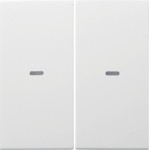 Berker 80960389 Abdeckung 2f. Tastsen.-Modul S/B pw 