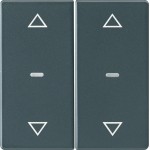 Berker 80961326 Abdeck. Tast.-M. 2f. Pfeil Q.x anth 