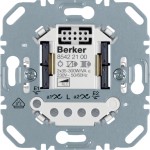 Berker 85422100 Universal Tastdimmer 2-fach (R, L, C, LED), Dimmer für Lichtsteuerung 
