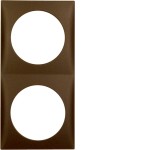 Berker 918262511 Rahmen 2fach Integro Flow braun matt 