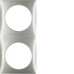 Berker 918262524 Rahmen 2fach Integro Flow edelstahl lack 