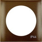 Berker 918272591 Rahmen 1f m Aufdruck IP44 ITG Flow braun 