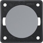 Berker 936522507 Aussch. 2p, Aufdr. 0, Flow/Pure, grau 