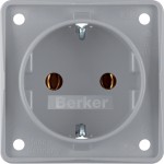 Berker 947782506 Steckdose SCHUKO Integro Einsätze grau 