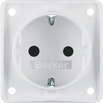 Berker 947792502 Steckdose SCHUKO eh BS polarweiß matt 