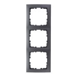 Berker MAN0010414 S.1 Rahmen 3-fach anthrazit matt 