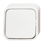 Busch-Jaeger 2601/6 AP/11W-503 Wippschalter 2 Module Aus- und Wechselschaltung alpinweiß 2CKA001042A1030 