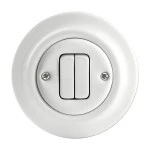 Busch-Jaeger 2CKA001413A1090 Doppeltaster 1-polig, 2 Schließer 