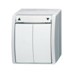 Busch-Jaeger 2CKA001442A0474 Jalousietaster mit Beschriftungsfeld Wippe, 1-poliger Taster 1P alpinweiß - 