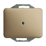 Busch-Jaeger 2CKA001710A0946 Zentralscheibe für Leitungsauslass 1-fach mit Tragring bronze - alpha 