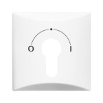 Busch-Jaeger 2CKA001710A1837 Zentralscheibe mit Aufdruck Symbol 0 und 1 für Jalousie, Schlüsselschalter 