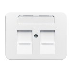 Busch-Jaeger 1800-24G Zentralscheibe mit Beschriftungsfeld studioweiß 2CKA001710A2710 