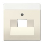 Busch-Jaeger 2CKA001710A3147 Zentralscheibe mit Beschriftungsfeld UAE/IAE (ISDN) 1-fach elfenbeinweiß - 