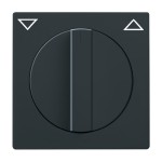 Busch-Jaeger 2CKA001710A3623 Zentralscheibe mit Aufdruck Symbol Pfeile für Jalousie, Drehknopf anthrazit - 