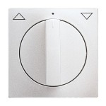 Busch-Jaeger 2CKA001710A3661 Zentralscheibe mit Aufdruck Symbol Pfeile für Jalousie, Drehknopf alusilber - 