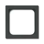 Busch-Jaeger 2CKA001710A3897 Zwischenring 50x50 mm Telekommunikationseinsätze schwarz matt - Plattform 63 