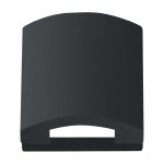 Busch-Jaeger 2CKA001710A3898 Zwischenring 50x50 mm mit Klappdeckel Telekommunikationseinsätze schwarz matt - 