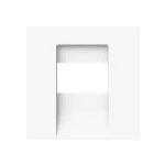 Busch-Jaeger 2CKA001710A4163 Zentralscheibe Multimedia 1-fach studioweiß matt - Busch-art linear® 