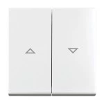 Busch-Jaeger 2CKA001713A0202 Wippe mit Aufdruck Symbol Pfeile für Jalousie, 2-fach alpinweiß - 