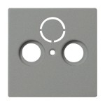 **Busch-Jaeger 1743-803 Zentralscheibe als Abdeckung für handelsübliche Antennendosen graumetallic 2CKA001724A4291 