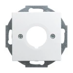 Busch-Jaeger 2CKA001724A4344 Zentralscheibe mit Tragring Befehlsgeräte 1-fach alpinweiß - Busch-balance® SI 