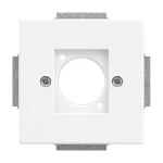 Busch-Jaeger 2CKA001724A4402 Zentralscheibe XLR-Einbaubuchse Serie D 1-fach studioweiß - Plattform 63 