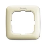 Busch-Jaeger 2CKA001725A0662 Abdeckrahmen mit Aufdruck Heizung 1-fach weiß - Busch-Duro 2000® SI 