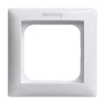 Busch-Jaeger 2CKA001725A1557 Abdeckrahmen mit Aufdruck Heizung 1-fach alpinweiß - Busch-balance® SI 