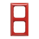 Busch-Jaeger 2CKA001725A1559 Abdeckrahmen 2-fach rot - Busch-balance® SI 