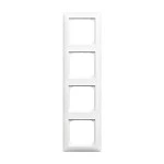 Busch-Jaeger 2CKA001725A1561 Abdeckrahmen 4-fach alpinweiß - Busch-balance® SI 