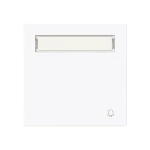 Busch-Jaeger 2CKA001731A4025 Wippe mit Aufdruck und Beschriftungsfeld Symbol Klingel für Schalter/Taster, 