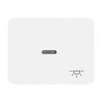 Busch-Jaeger 1789 LI-24G Wippe mit Aufdruck mit kleiner transparenter Kalotte studioweiß 2CKA001751A2201 