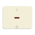 Busch-Jaeger 1788-22G Wippe mit Aufdruck mit kleiner roter Kalotte elfenbeinweiß 2CKA001751A2557 