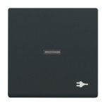 Busch-Jaeger 2CKA001751A3157 Wippe mit Aufdruck Symbol Steckdose mit kleiner transparenter Kalotte für 