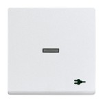 Busch-Jaeger 2CKA001751A3159 Wippe mit Aufdruck Symbol Steckdose mit kleiner transparenter Kalotte für 