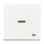 Busch-Jaeger 2CKA001751A3160 Wippe mit Aufdruck Symbol Steckdose mit kleiner transparenter Kalotte für 