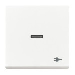 Busch-Jaeger 2CKA001751A3163 Wippe mit Aufdruck Symbol Steckdose mit kleiner transparenter Kalotte für 