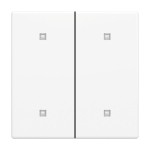 Busch-Jaeger 2CKA001751A3269 Wippe 2-fach für Elektroniktaster mit 4 transparenten Kalotten 