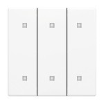 Busch-Jaeger 2CKA001751A3280 Wippe 3-fach für Elekroniktaster mit 6 transparenten Kalotten 