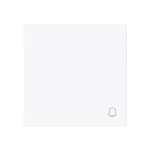 Busch-Jaeger 2CKA001751A3341 Wippe mit Aufdruck Symbol Klingel für Schalter/Taster, 1-fach studioweiß - 